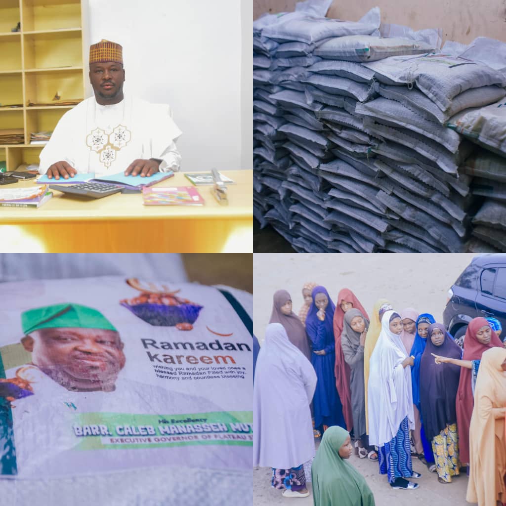 ALHAJI IBRAHIM AHMAD DISTRIBUTES RICE TO OVER 400 PEOPLE IN JOS AND APPLAUD GOVERNOR MUTFWANG’S INCLUSIVE LEADERSHIP